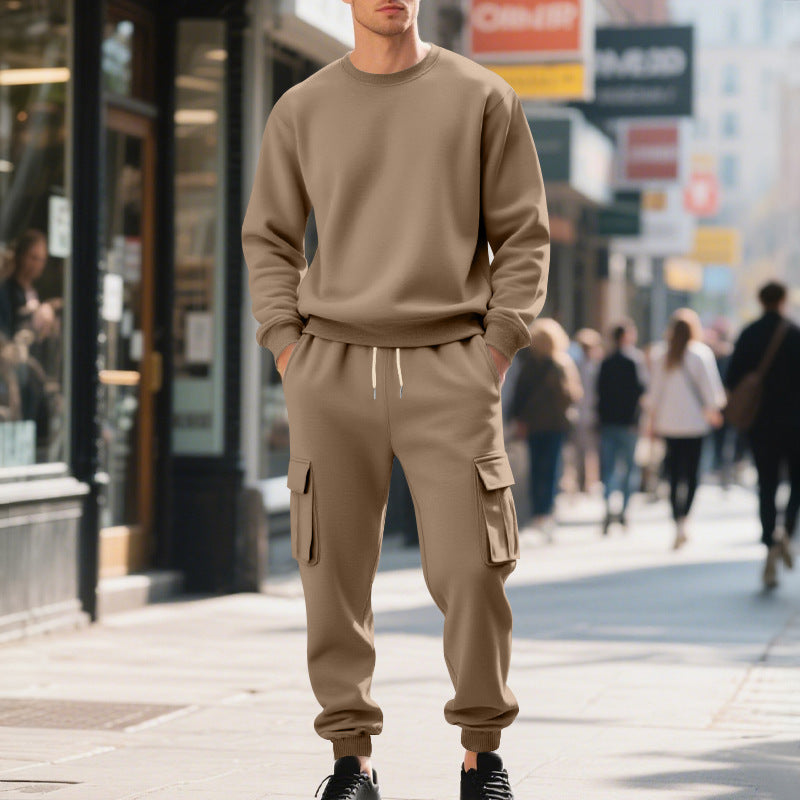 Herren lässiges Sweatshirt und Cargo-Hose Set Echoarchiv