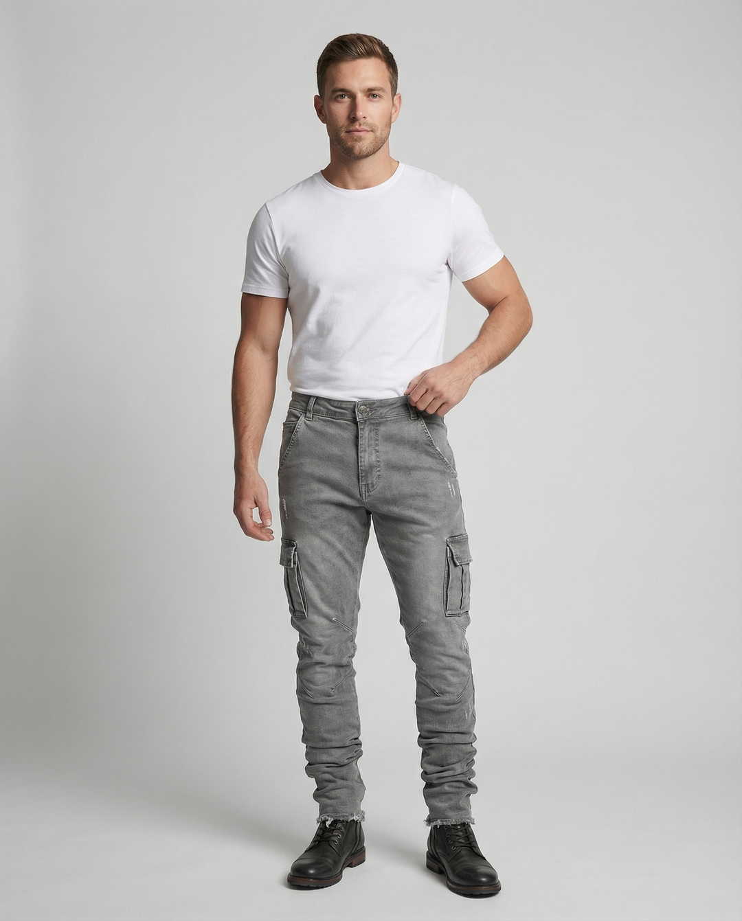 Herren Cargo-JEchoarchivns im lässigen Slim-Fit-Design mit funktionalen Taschen Echoarchiv