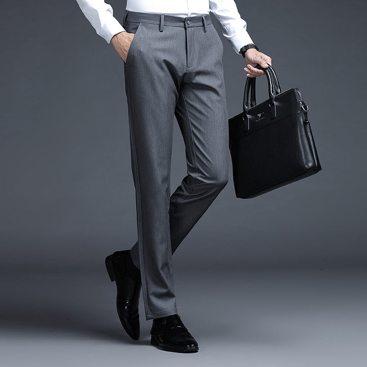 Herren Formelle Slim-Fit Anzughose mit Stretchbund und Bügelfalte Echo Archiv