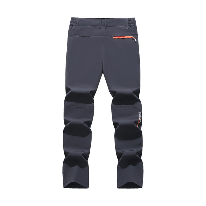 Herren Softshell-Outdoorhose mit verstärkten Kniepartien, Reißverschlusstaschen und elastischem Bund Echoarchiv