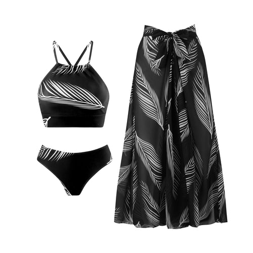 Damen Bikini-Set mit floralem Design und schickem Wickelrock Echo Archiv
