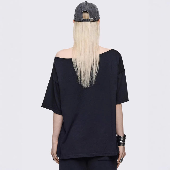 Damen Oversized T-Shirt mit kreativem Grafikdesign Echo Archiv