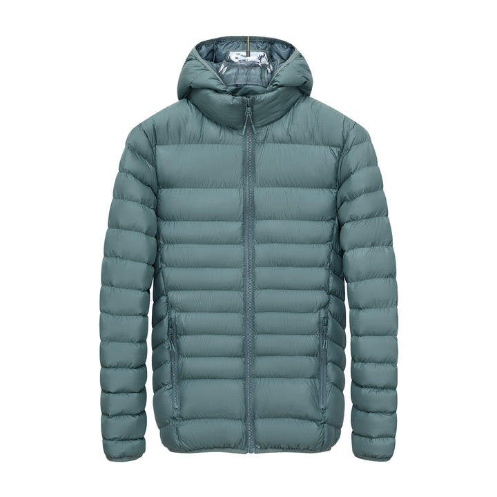 Herren Leichte gesteppte Kapuzen‑Steppjacke mit hohem Kragen, Thermofutter & Reißverschluss Echoarchiv