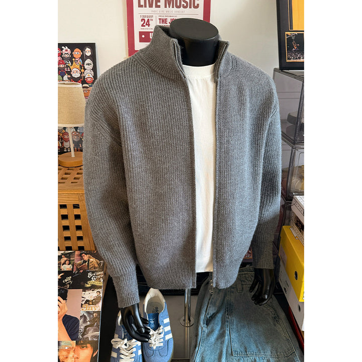 Herren Gemütlicher Stehkragen Pullover Echo Archiv