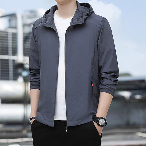Herren Leichte wasserdichte Windjacke Echo Archiv