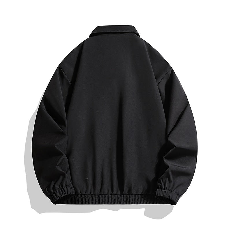 Herren Sportlich-urbane Oversize Bomberjacke mit geripptem Saum, Druckknopfblende & Schulterstreifen Echoarchiv