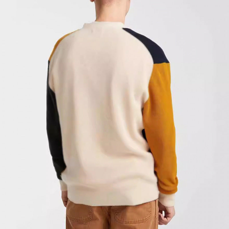 Herren Strickcardigan mit modernen Farbblock-Details und praktischen Taschen Echoarchiv
