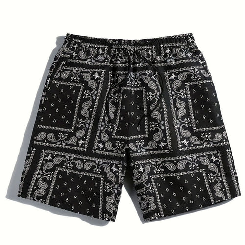 Herren Badeshorts aus atmungsaktivem Material mit modernem Paisleymuster Echoarchiv
