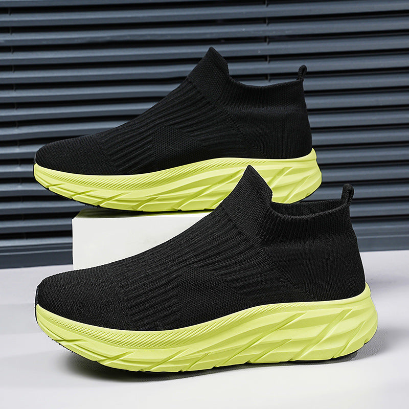 Unisex nahtloser Strick-Sock-Sneaker mit hohem Plateausohle Profil und gepolstertem Komfortfußbett – Norré