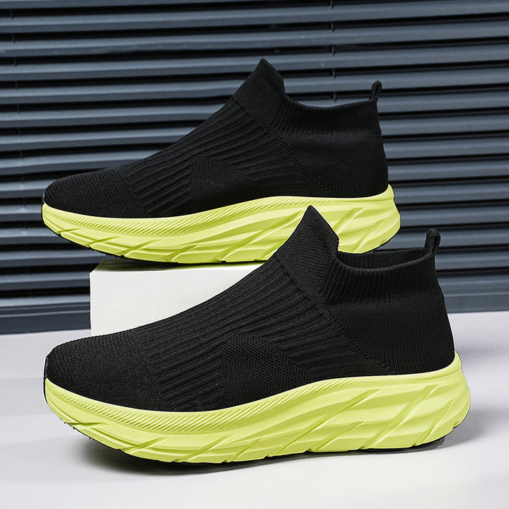 Unisex nahtloser Strick-Sock-Sneaker mit hohem Plateausohle Profil und gepolstertem Komfortfußbett – Norré