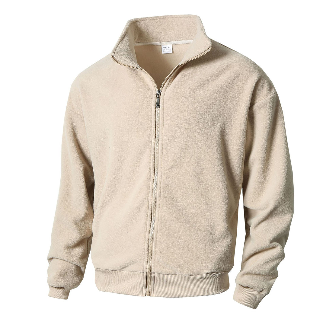 Herren Fleecejacke mit hohem Kragen und durchgehendem Reißverschluss Echoarchiv