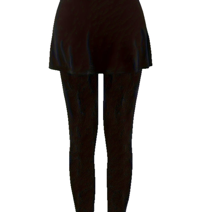 Damen Highwaist-Leggings mit integriertem Tellerrock und figurschmeichelnder Silhouette Echoarchiv