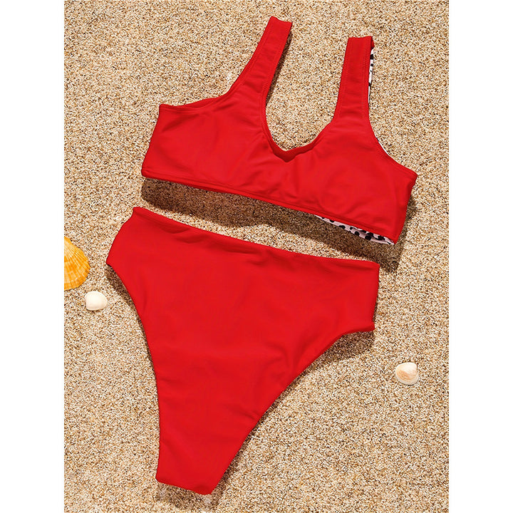 Damen Hochgeschnittener Bikini mit asymmetrischem Design Echo Archiv