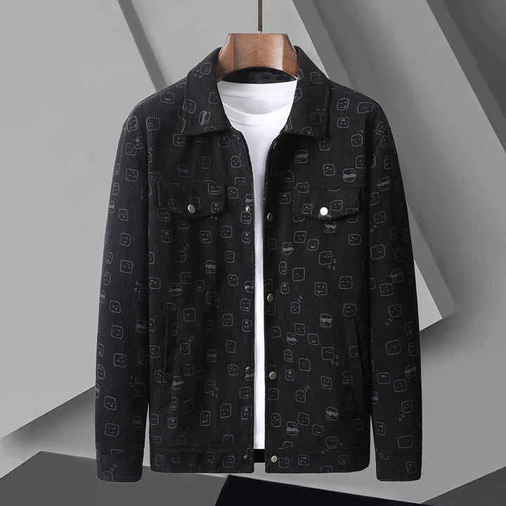 Herren Modische Utility-Jacke mit aufgesetzten Taschen Echo Archiv