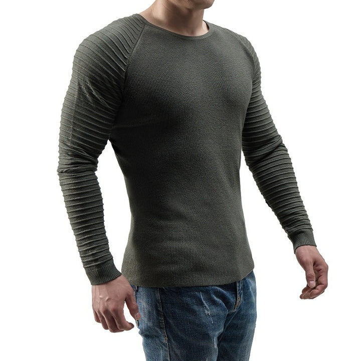 Herren Langarmshirt mit strukturierten Ärmeln Echoarchiv