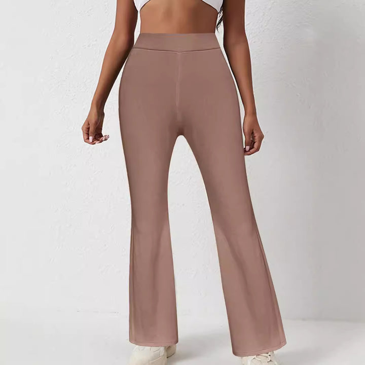 Damen High‑Waist Bootcut‑Hose mit figurformender Stretch‑Passform Echoarchiv
