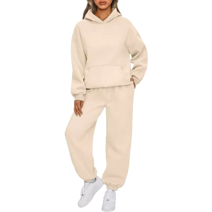 Damen nan kuscheliges oversized Hoodie und Jogginghose Lounge Set aus Baumwollmischung Echo Archiv
