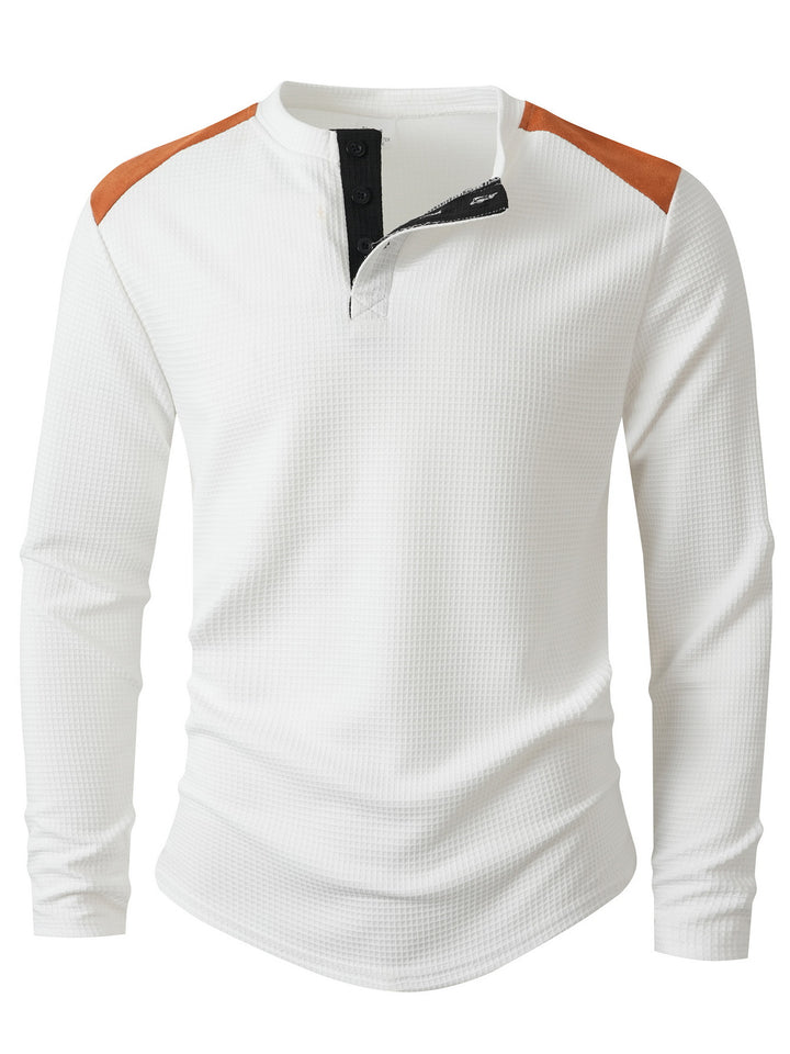 Herren Langarmshirt mit einzigartigem Strukturdesign Echoarchiv