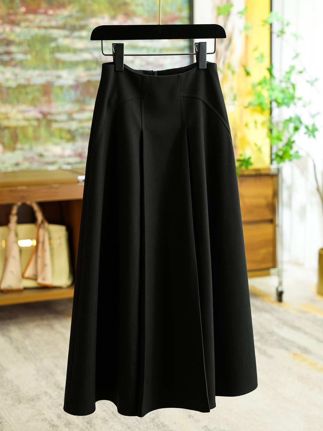 Damen Eleganter, weit geschnittener Maxirock Echoarchiv