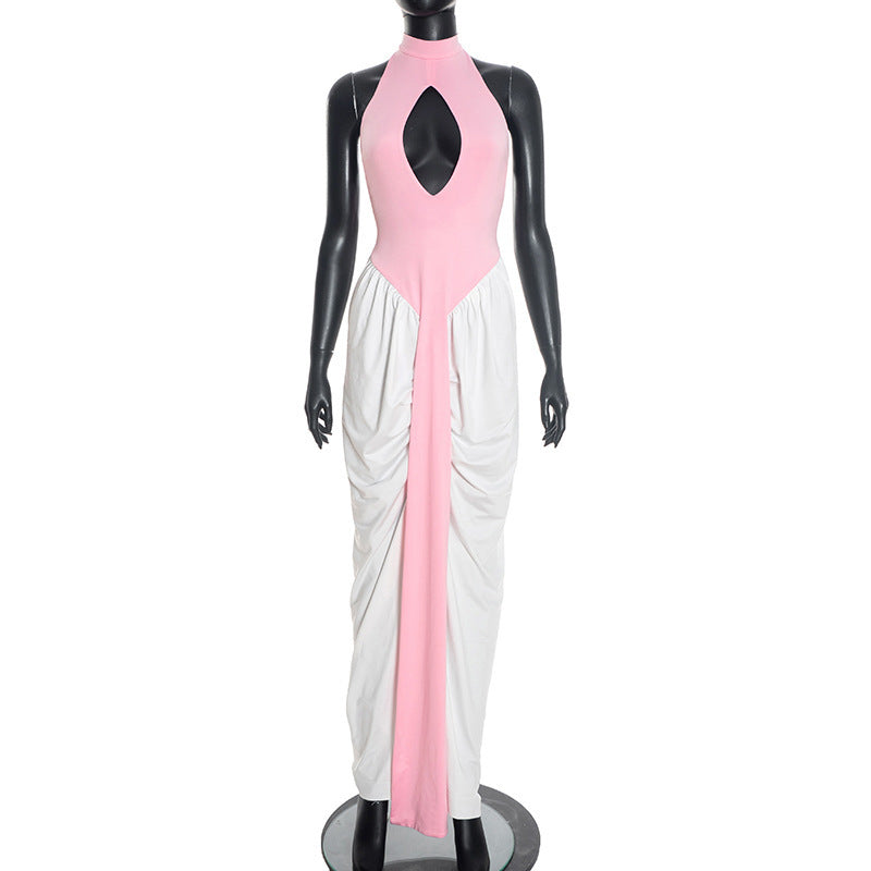 Damen Maxikleid mit hochgeschlossenem Ausschnitt und elegantem Cut-Out Echo Archiv