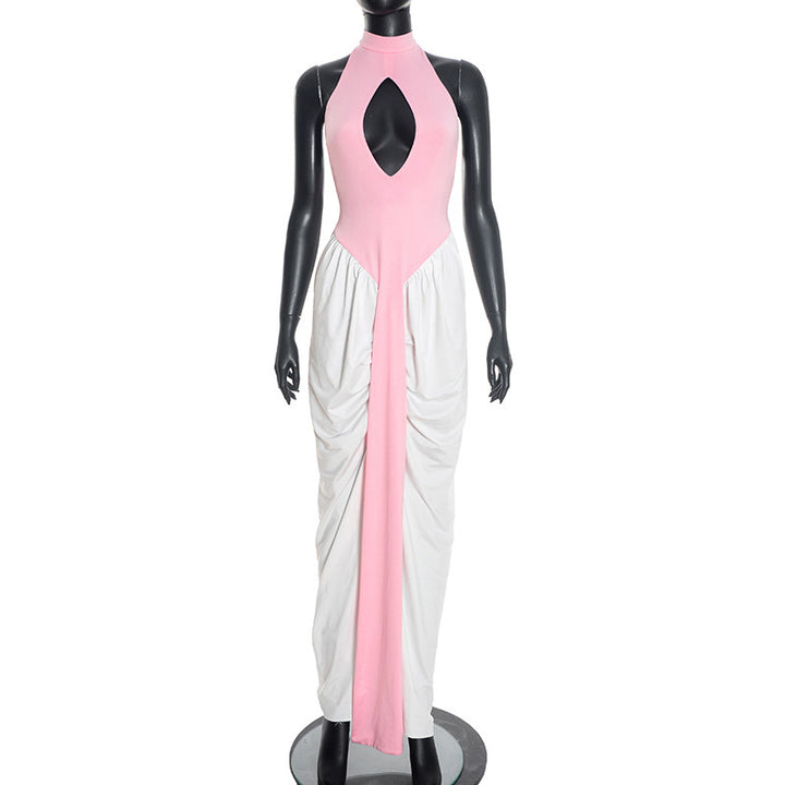 Damen Maxikleid mit hochgeschlossenem Ausschnitt und elegantem Cut-Out Echo Archiv