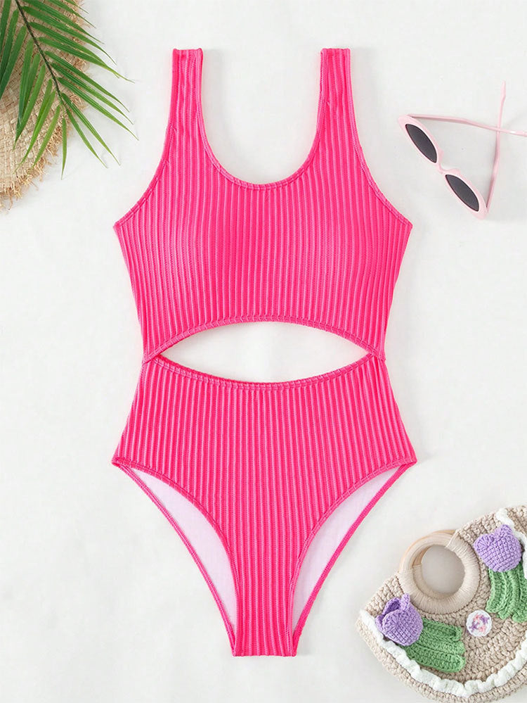 Damen Einteiler Badeanzug mit raffiniertem Cut-Out-Design und sportlichem Schnitt Echo Archiv