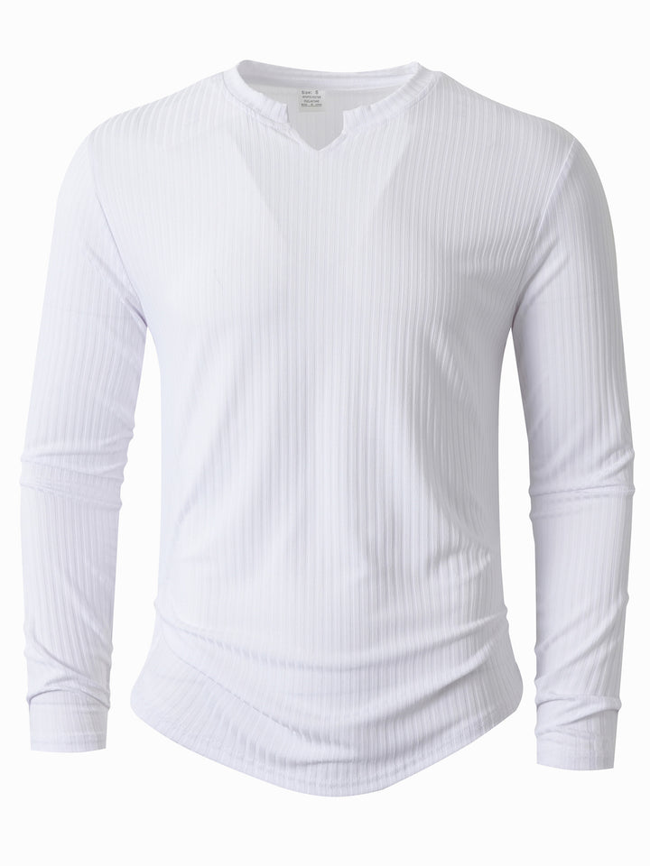 Herren Langarmshirt mit innovativer Rippstruktur Echoarchiv