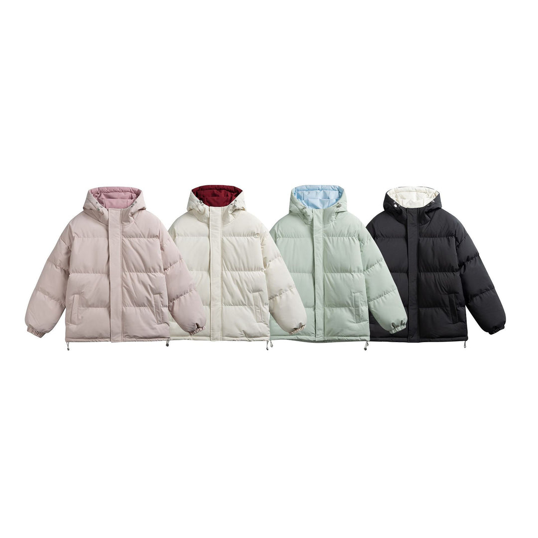 Damen Wattierte Kapuzen‑Steppjacke im Oversize‑Pufferschnitt mit Tunnelzugbund Echoarchiv