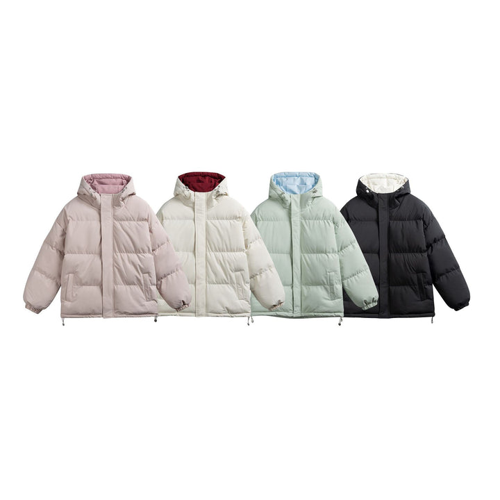 Damen Wattierte Kapuzen‑Steppjacke im Oversize‑Pufferschnitt mit Tunnelzugbund Echoarchiv