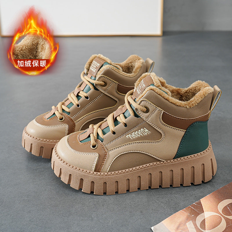 Damen Sportliche High-Top Sneakers mit gefüttertem Innenbereich und rutschfester Sohle Echo Archiv