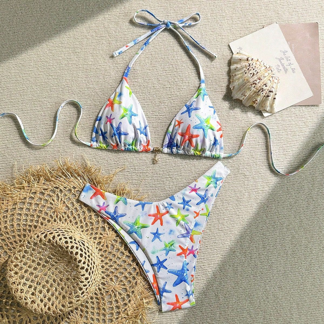 Damen gepolstertes Bikinioberteil mit verstellbaren Trägern Echo Archiv