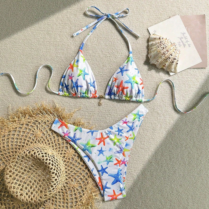 Damen gepolstertes Bikinioberteil mit verstellbaren Trägern Echo Archiv