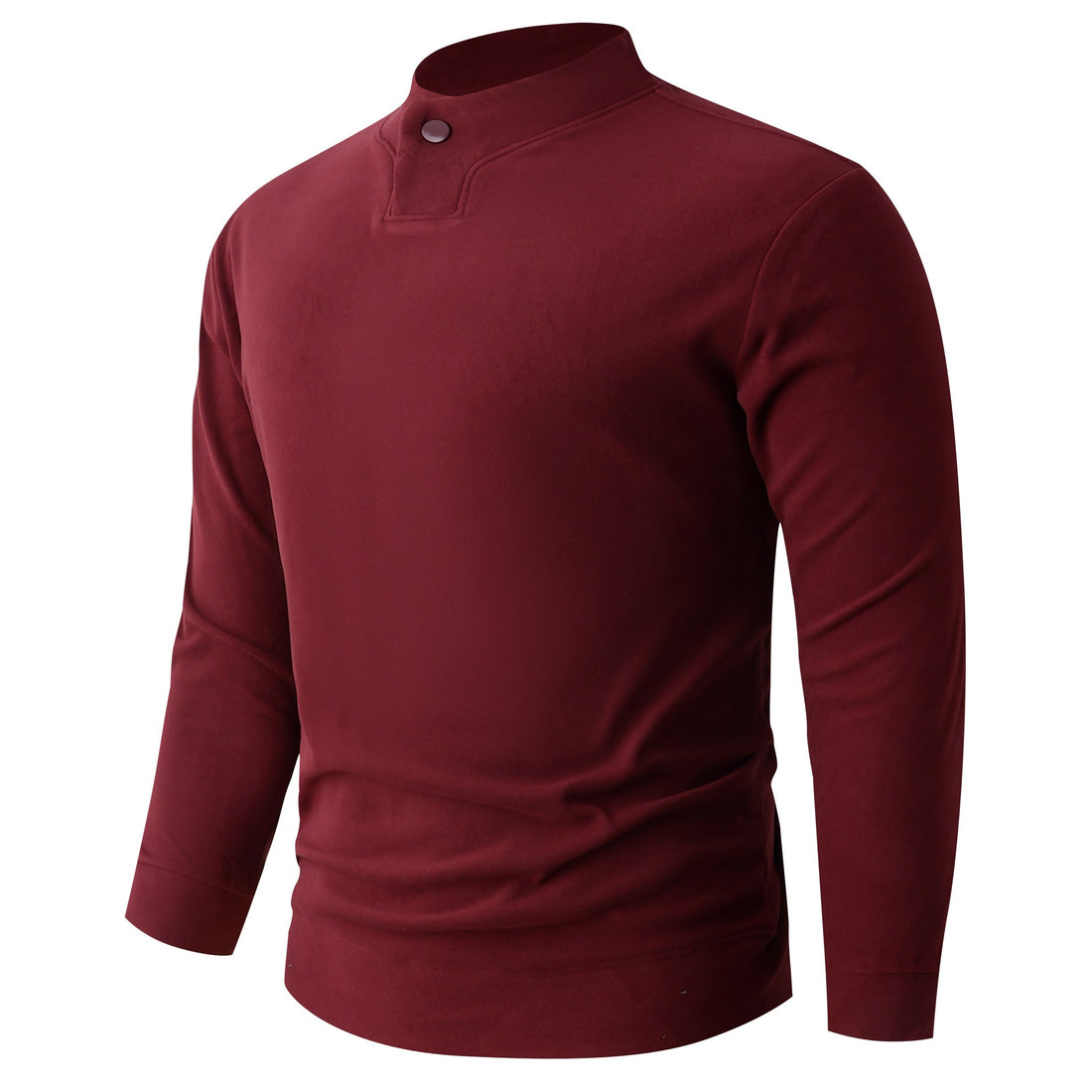 Herren Langarmshirt mit schmalem Stehkragen und Knopfverschluss Echo Archiv
