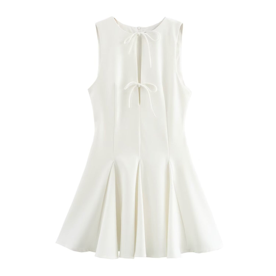 Damen ärmelloses A-Linien Kleid mit elegantem Knoten-Detail Echo Archiv