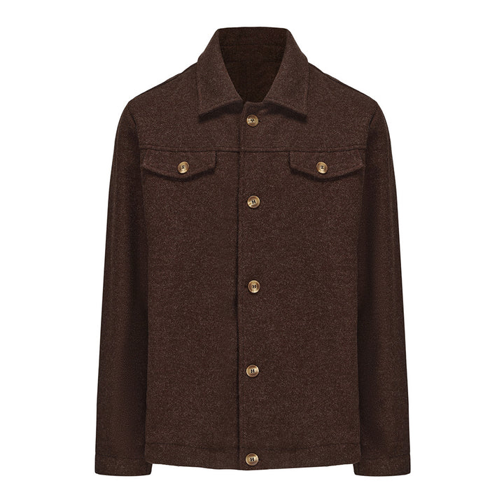 Herren modische Jacke mit strukturiertem Gewebe und vielseitigen Taschen Echoarchiv