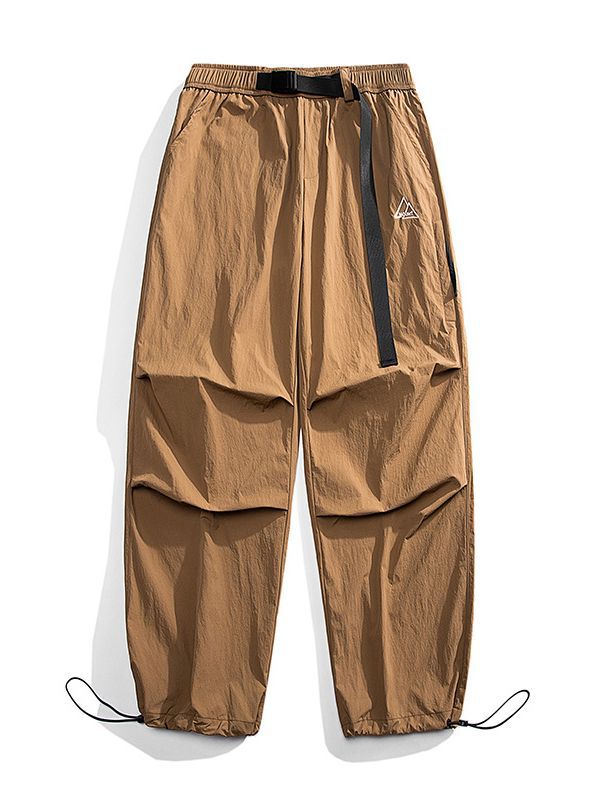 Unisex Lockere Nylon-Cargohose mit elastischem Bund und Knöchelbündchen Echo Archiv