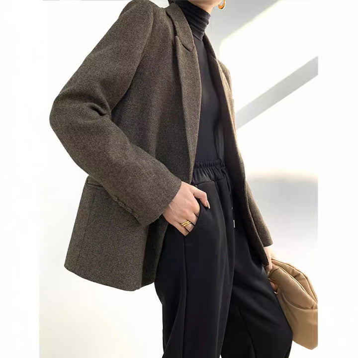 Damen Eleganter Wollblazer Echoarchiv