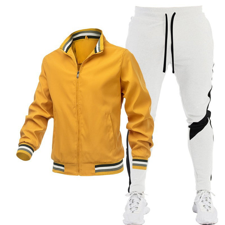 Herren Sportliches Trackjacke und Jogginghose Set Echo Archiv