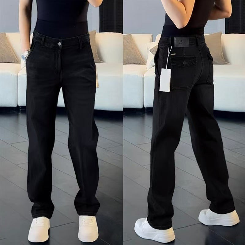 Damen Modische Hohe Taille Jeans Echo Archiv