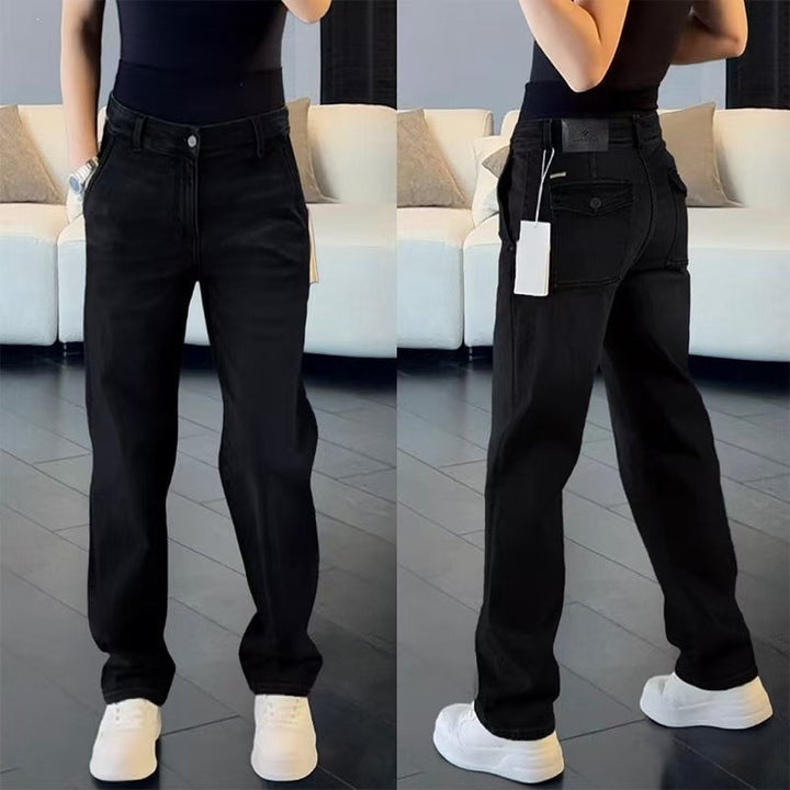 Damen Modische Hohe Taille Jeans Echo Archiv