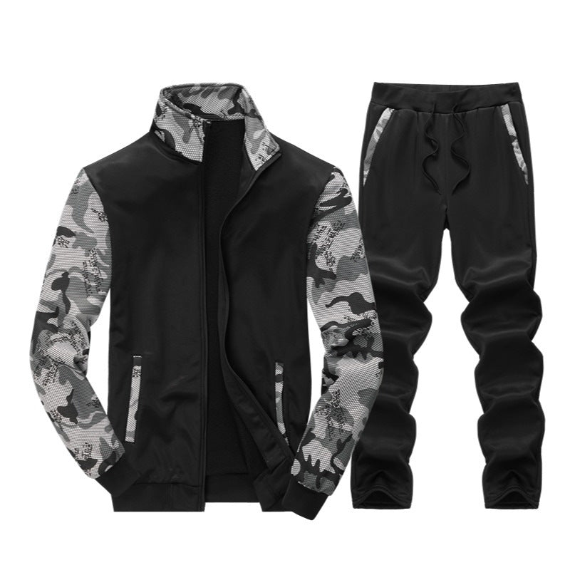 Herren Sportliches Trainingsanzug-Set mit funktionalen Details Echoarchiv