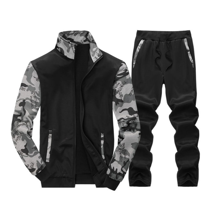 Herren Sportliches Trainingsanzug-Set mit funktionalen Details Echoarchiv