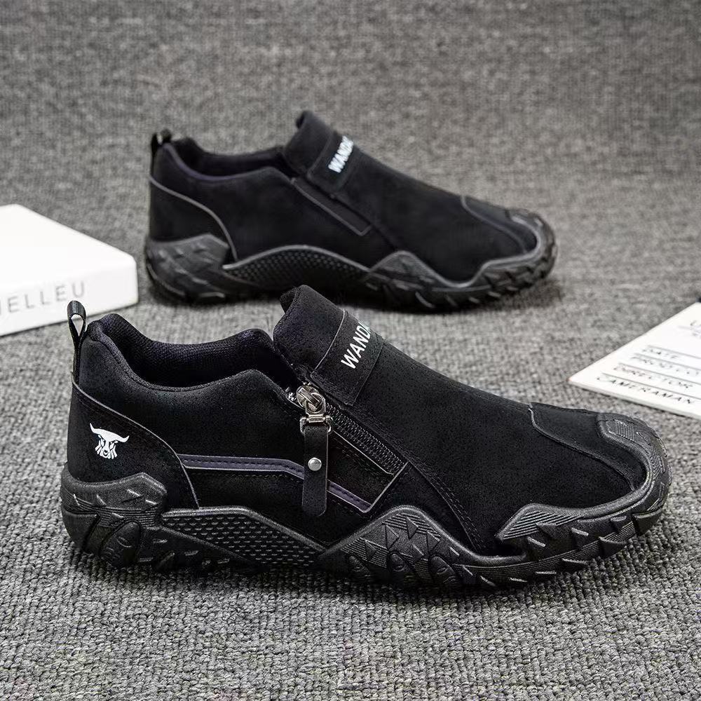 Herren Robuster Outdoor-Sneaker mit Reißverschluss und profiliertem Trail-Profil Echoarhiv