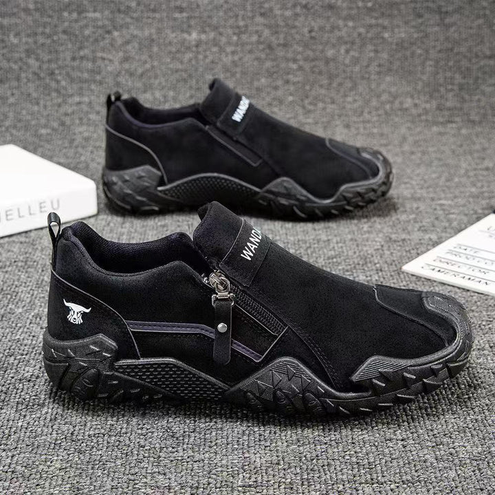 Herren Robuster Outdoor-Sneaker mit Reißverschluss und profiliertem Trail-Profil Echoarhiv
