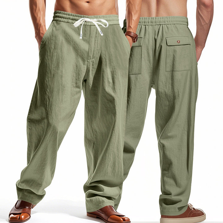 Herren komfortable Freizeithose mit elastischem Bund und praktischen Taschen Echoarchiv