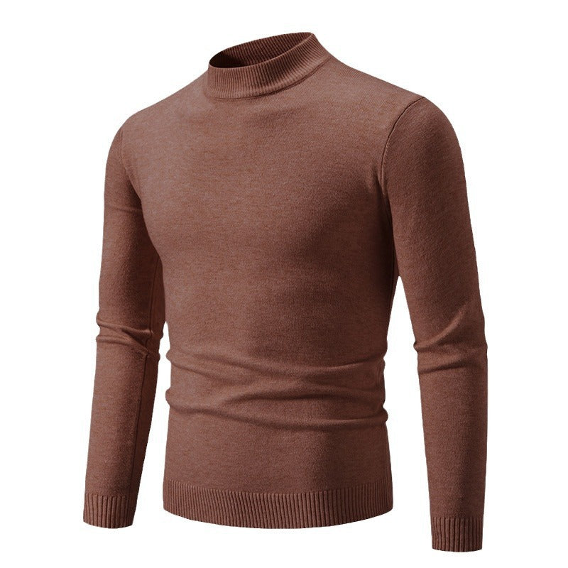 Herren Rollkragenpullover aus weichem Strickmaterial Echoarchiv
