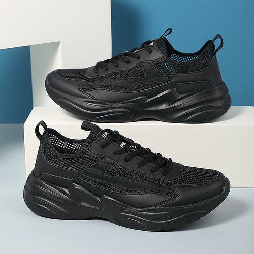 Herren nan skulpturaler Freizeit-Sneaker mit geformter Dämpfungssohle und atmungsaktiver Netzgewebe-Lederkombination Echo Archiv