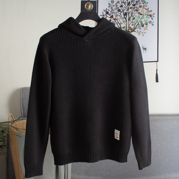 Damen Grobstrickpullover mit Kapuze Echo Archiv