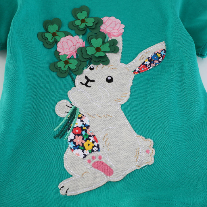 Kinder T-Shirt mit kreativem Hasen-Motiv Echo Archiv