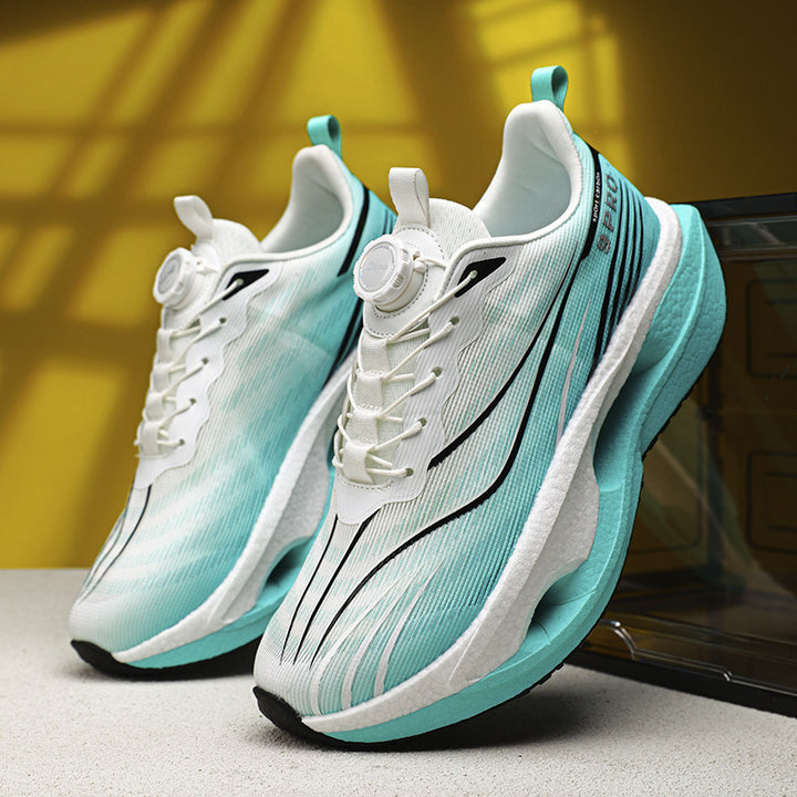 Unisex Performance-Laufsneaker mit Drehverschluss, geformter Hohlkammer-Zwischensohle und atmungsaktivem Strickobermaterial – Tavélo